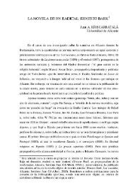 La novela de un radical: Ernesto Bark / Juan Antonio Ríos Carratalá | Biblioteca Virtual Miguel de Cervantes