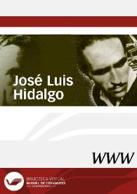 José Luis Hidalgo / director Francisco Ruiz Soriano | Biblioteca Virtual Miguel de Cervantes
