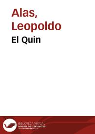El Quin / Leopoldo Alas | Biblioteca Virtual Miguel de Cervantes