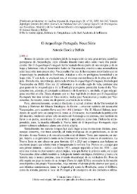 O Arqueólogo Português. Nova Série / Antonio García y Bellido | Biblioteca Virtual Miguel de Cervantes