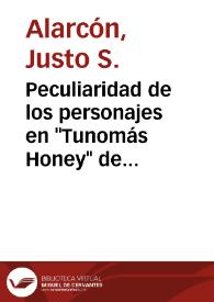 Peculiaridad de los personajes en "Tunomás Honey" de Jim Sagel | Biblioteca Virtual Miguel de Cervantes