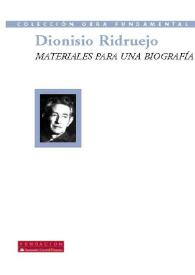 Materiales para una biografía / Selección y prólogo de Jordi Gracia | Biblioteca Virtual Miguel de Cervantes