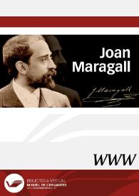Joan Maragall | Biblioteca Virtual Miguel de Cervantes