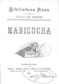 Maricucha | Biblioteca Virtual Miguel de Cervantes
