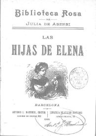Las hijas de Elena | Biblioteca Virtual Miguel de Cervantes