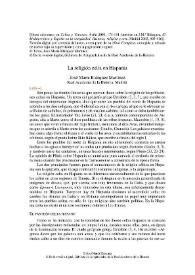 La religión celta en Hispania / José María Blázquez Martínez | Biblioteca Virtual Miguel de Cervantes