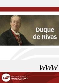 Duque de Rivas | Biblioteca Virtual Miguel de Cervantes