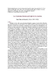 Las Academias literarias del siglo de los Austrias / Juan Pérez de Guzmán y Gallo | Biblioteca Virtual Miguel de Cervantes