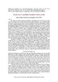 Excmo. Sr. D. Aureliano Fernández-Guerra y Orbe / Juan de Dios de la Rada y Delgado | Biblioteca Virtual Miguel de Cervantes