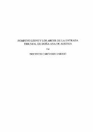 Pompeyo Leoni y los arcos de la entrada triunfal de Doña Ana de Austria / por Inocencio Cadiñanos Bardeci | Biblioteca Virtual Miguel de Cervantes