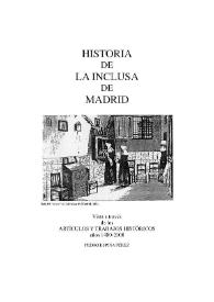 Historia de la inclusa de Madrid | Biblioteca Virtual Miguel de Cervantes
