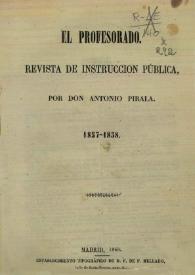 El profesorado : revista de Instrucción Pública | Biblioteca Virtual Miguel de Cervantes