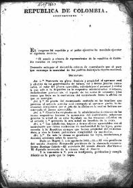 Decreto sobre el contrabando de tabaco, sal y demás géneros estancados (Bogotá, 4 de agosto de 1823) | Biblioteca Virtual Miguel de Cervantes