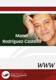 Manel Rodríguez-Castelló | Biblioteca Virtual Miguel de Cervantes