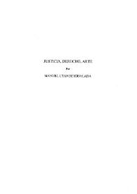 Justicia. Derecho. Arte / Manuel Utande Igualada | Biblioteca Virtual Miguel de Cervantes