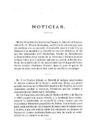 Noticias. Boletín de la Real Academia de la Historia, tomo 33 (noviembre 1898). Cuaderno V / F.F., A.R.V. | Biblioteca Virtual Miguel de Cervantes