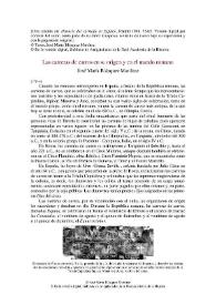 Las carreras de carros en su origen y en el mundo romano / José María Blázquez Martínez | Biblioteca Virtual Miguel de Cervantes