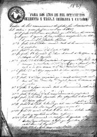 Índice de las comunicaciones dirigidas por el Ministerio del Interior a esta Prefectura [Azuay] el año de 1829 | Biblioteca Virtual Miguel de Cervantes
