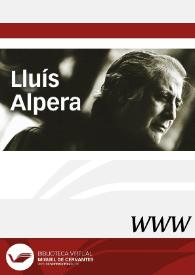 Lluís Alpera | Biblioteca Virtual Miguel de Cervantes
