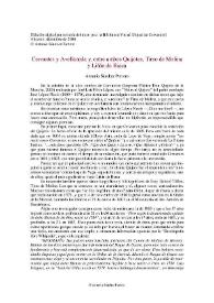 Cervantes y Avellaneda y, entre ambos Quijotes, Tirso de Molina y Liñán de Riaza / Antonio Sánchez Portero | Biblioteca Virtual Miguel de Cervantes