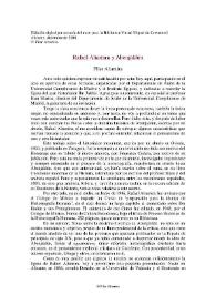 Rafael Altamira y Abenjaldún / Pilar Altamira | Biblioteca Virtual Miguel de Cervantes