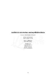 Análisis de micotoxinas aminopolihidroxiladas | Biblioteca Virtual Miguel de Cervantes