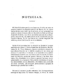 Noticias. Boletín de la Real Academia de la Historia, tomo 38 (enero 1901). Cuaderno I / F.F., A.R.V. | Biblioteca Virtual Miguel de Cervantes