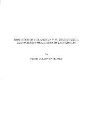 Don Diego de Villanueva y su "Tratado de la decoración y hermosura de las Fábricas" / Pedro Moleón Gavilanes | Biblioteca Virtual Miguel de Cervantes