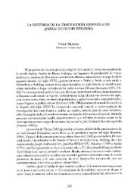La historia de la traducción española de "Amelia" de Henry Fielding / Philip Deacon | Biblioteca Virtual Miguel de Cervantes