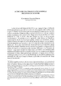 Acerca de una traducción española de Xavier de Maistre / Concepción Palacios Bernal | Biblioteca Virtual Miguel de Cervantes