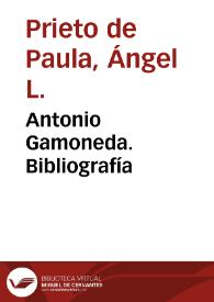Antonio Gamoneda. Bibliografía | Biblioteca Virtual Miguel de Cervantes
