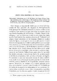 Nueva obra histórica de Valladolid: Episcopologio vallisoletano / Fidel Fita | Biblioteca Virtual Miguel de Cervantes