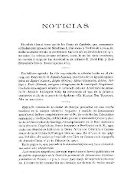 Noticias. Boletín de la Real Academia de la Historia, tomo 45 (noviembre 1904). Cuaderno V / F. F., C. F. D. | Biblioteca Virtual Miguel de Cervantes