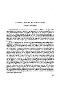 Texto y lectura en otra lengua / Antpnio Figueroa | Biblioteca Virtual Miguel de Cervantes