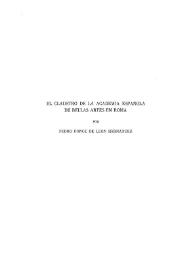 El claustro de la Academia Española de Bellas Artes en Roma / Pedro Ponce de León Hernández | Biblioteca Virtual Miguel de Cervantes