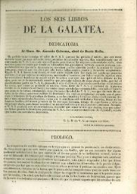 Los seis libros de La Galatea / Miguel de Cervantes Saavedra | Biblioteca Virtual Miguel de Cervantes