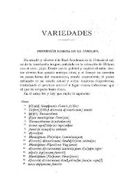 Inscripción romana de La Carolina / Perfecto Urra | Biblioteca Virtual Miguel de Cervantes