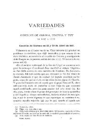 Concilios de Gerona, Segovia y Tuy en 1117 y 1118 / Fidel Fita | Biblioteca Virtual Miguel de Cervantes