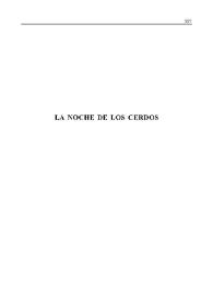 La noche de los cerdos / Luis Riaza; Mª Ángeles Grande | Biblioteca Virtual Miguel de Cervantes