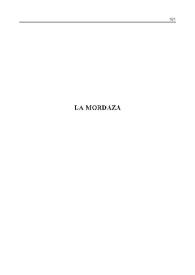La mordaza [Fragmento] / Alfonso Sastre; introducción de Berta Muñoz | Biblioteca Virtual Miguel de Cervantes