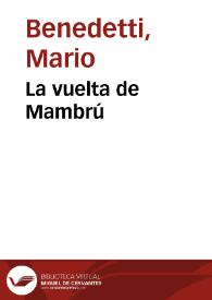 La vuelta de Mambrú / Mario Benedetti | Biblioteca Virtual Miguel de Cervantes