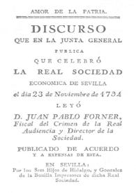 Amor de la patria / Juan Pablo Forner | Biblioteca Virtual Miguel de Cervantes