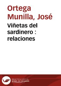 Viñetas del sardinero : relaciones / J.Ortega Munilla | Biblioteca Virtual Miguel de Cervantes