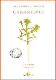Crisantemes / Alexandre de Riquer | Biblioteca Virtual Miguel de Cervantes