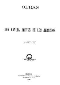El pelo de la dehesa / Manuel Bretón de los Herreros | Biblioteca Virtual Miguel de Cervantes