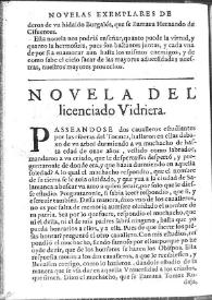 El licenciado vidriera / de Miguel de Ceruantes Saauedra | Biblioteca Virtual Miguel de Cervantes