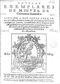 Nouelas exemplares / Miguel de Cervantes Saavedra; edición publicada por Rodolfo Schevill y Adolfo Bonilla | Biblioteca Virtual Miguel de Cervantes