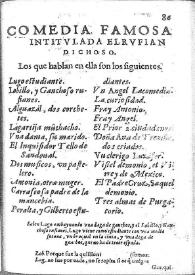 El rufian dichoso / por Miguel de Ceruantes Saauedra ... | Biblioteca Virtual Miguel de Cervantes