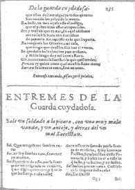 La guarda cuydadosa / por Miguel de Ceruantes Saauedra ... | Biblioteca Virtual Miguel de Cervantes