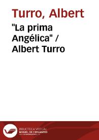 "La prima Angélica" / Albert Turro | Biblioteca Virtual Miguel de Cervantes